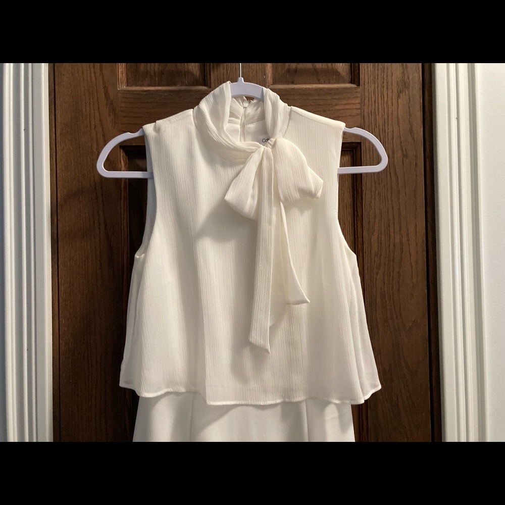 Calvin Klein Cream Bow Dress